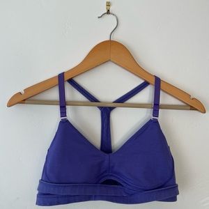 Lulu Lemon Purple Wrap Around Adjustable T Back Sports Bra